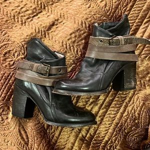 Freebird blaze leather ankle boots